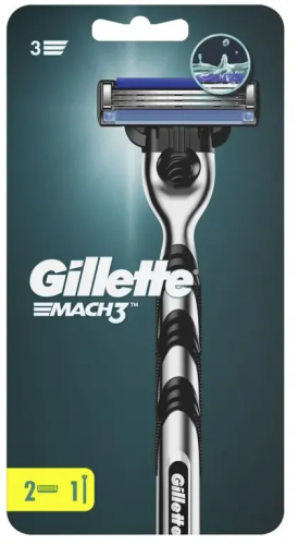 GILLETTE Mach3 станок д/бритья муж. с кассетами сменными 2шт339/600/346